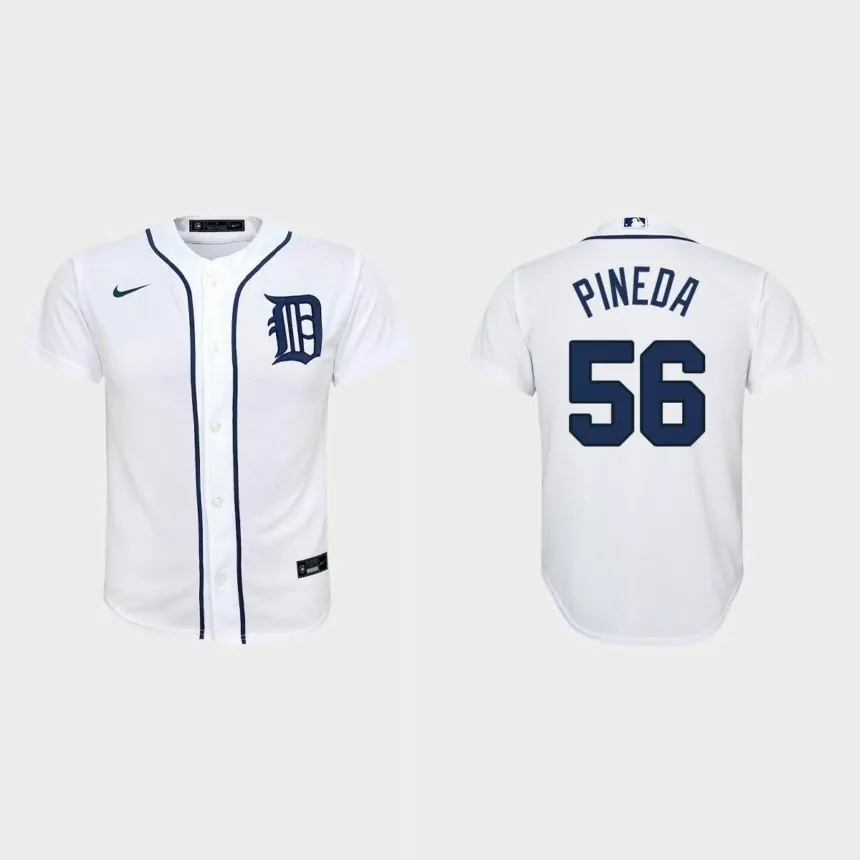 Youth Detroit Tigers Michael Pineda White Replica Home Jersey.jpg