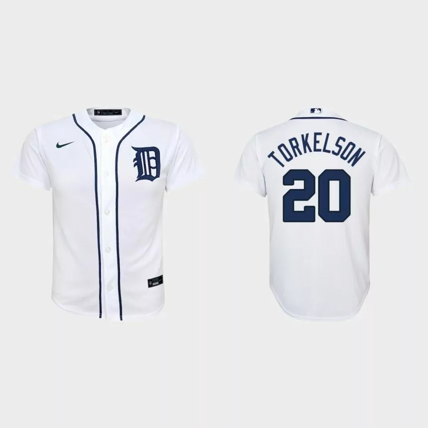 Youth Detroit Tigers Spencer Torkelson White Replica Home Jersey.jpg