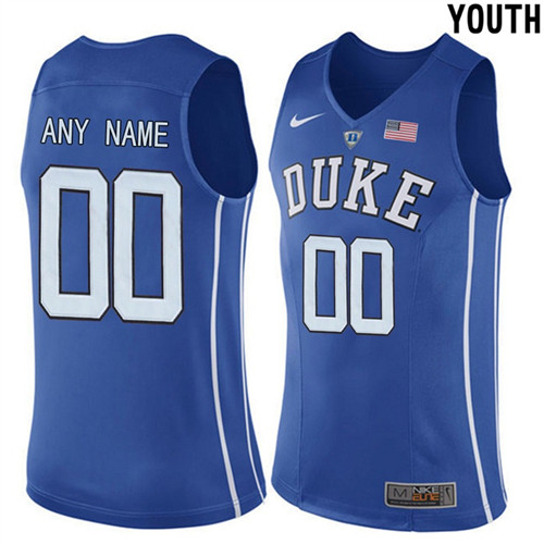 Youth Duke Blue Devils Custom Jersey