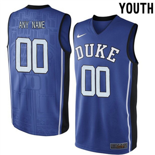 Youth Duke Blue Devils Custom Jersey2