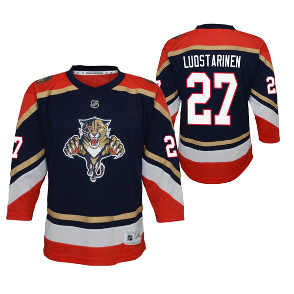 Youth Florida Panthers #27 Eetu Luostarinen adidas Navy 3RD Jersey Stitched