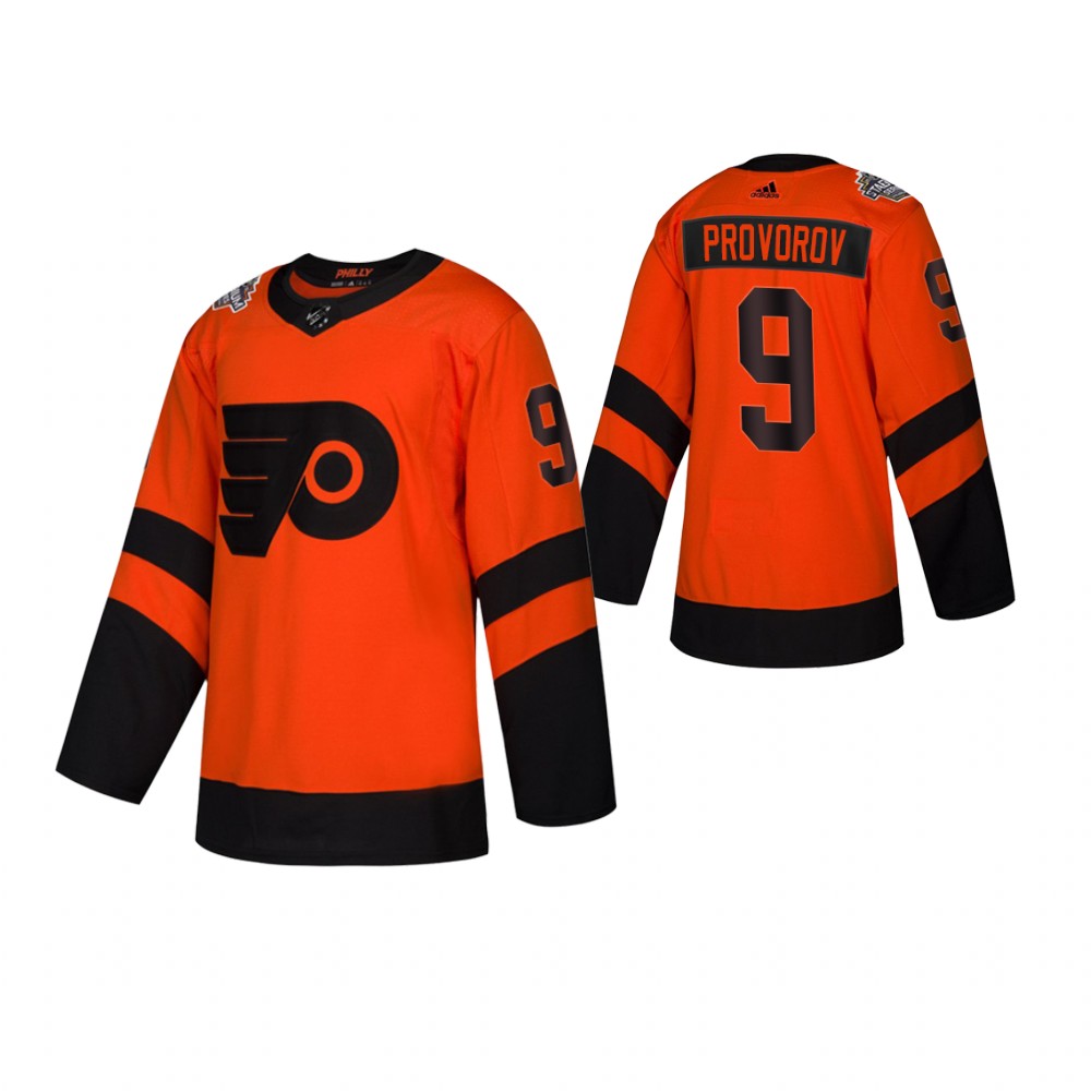Youth Flyers #9 Ivan Provorov orange NHL Stadium Series Adidas Authentic Jersey