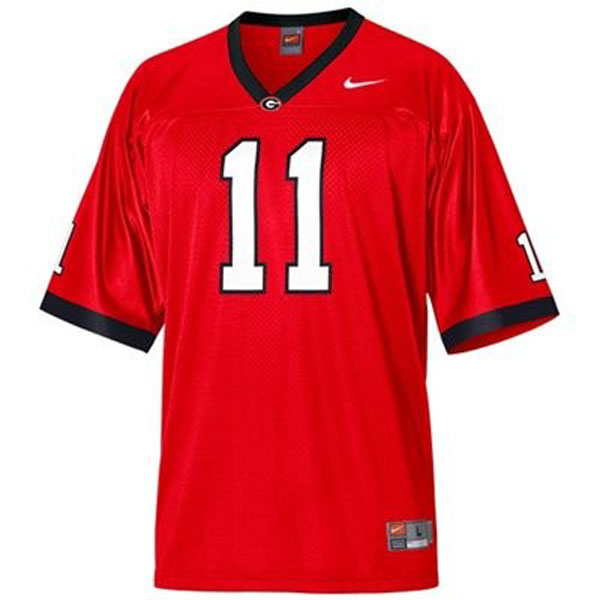 Youth Georgia Bulldogs #11 Aaron Murray Red Football Jersey