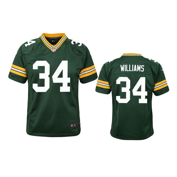 Youth Green Bay Packers #34 Dexter Williams Green Limited Jersey
