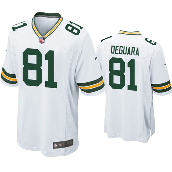 Youth Green Bay Packers #81 Josiah Deguara Nike White Limited Jersey