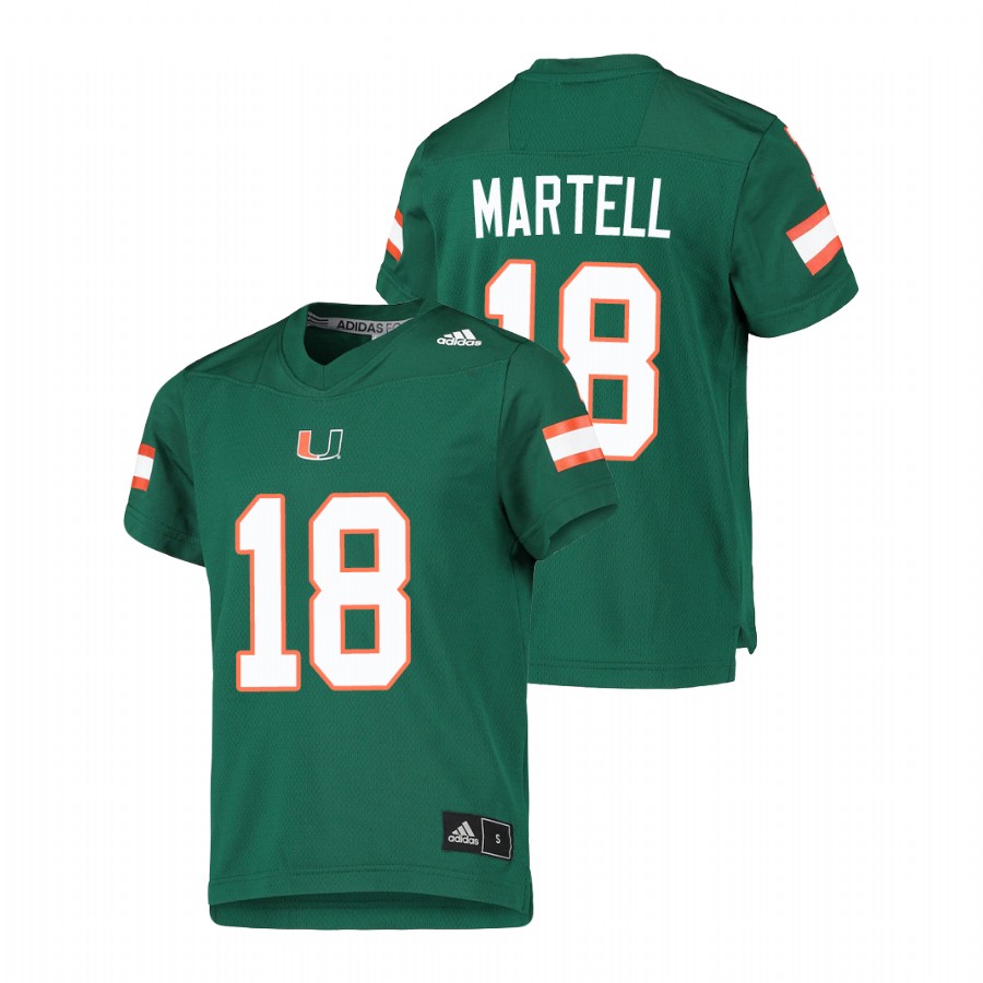 Youth Green Miami Hurricanes Tate Martell College Football Replica Jersey Youth Jersey Miami Hurricanes Green Tate Martell College Football Replica Jersey