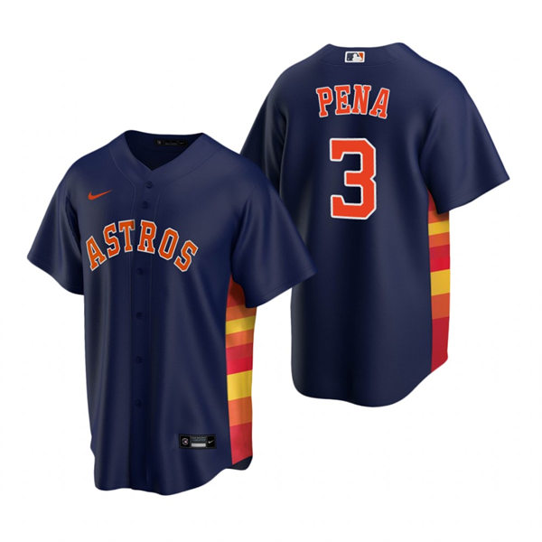 Youth Houston Astros #3 Jeremy Pena Nike Navy Alternate Jersey