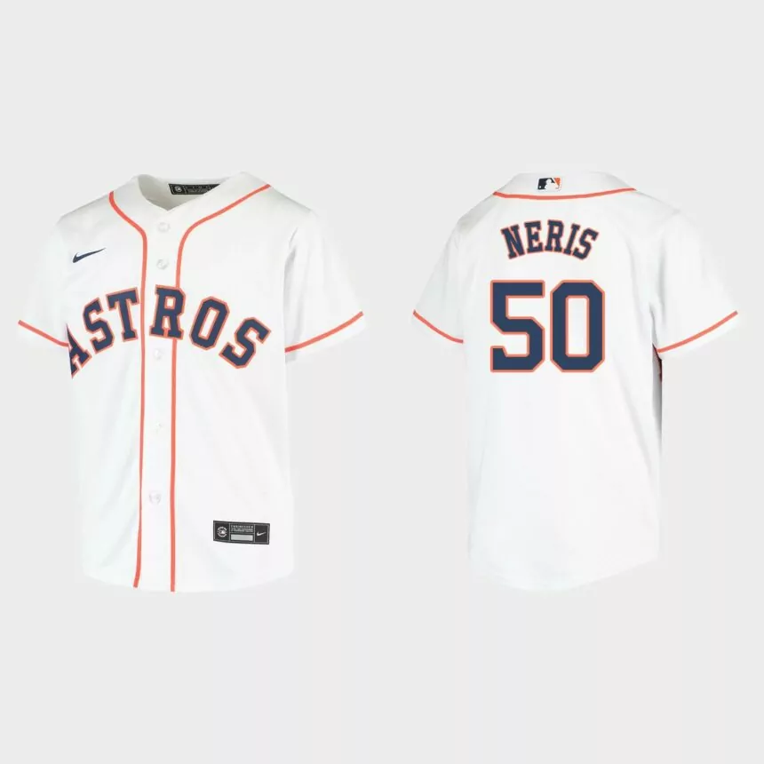Youth Houston Astros Hector Neris White Replica Home Jersey