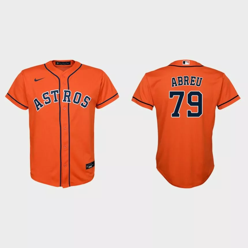Youth Houston Astros Jose Abreu Orange Replica Alternate Jersey
