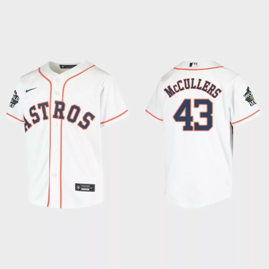 Youth Houston Astros Lance McCullers White 2022 World Series Replica Jersey