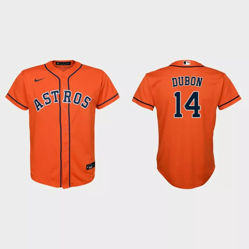 Youth Houston Astros Mauricio Dubon Orange Replica Alternate Jersey