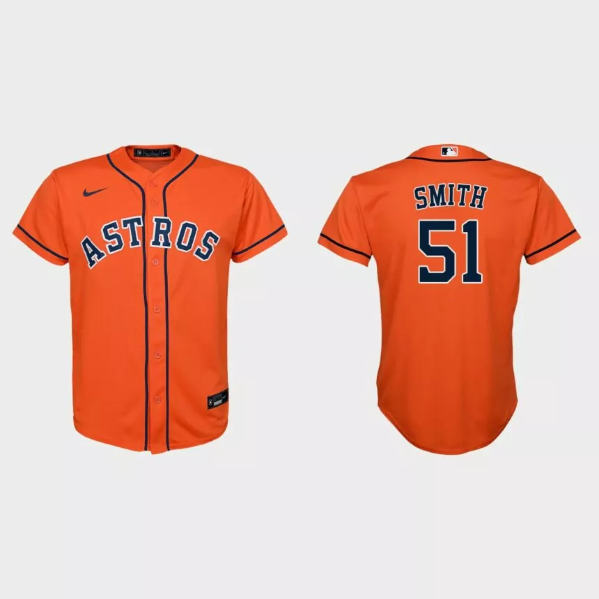 Youth Houston Astros Will Smith Orange Replica Alternate Jersey