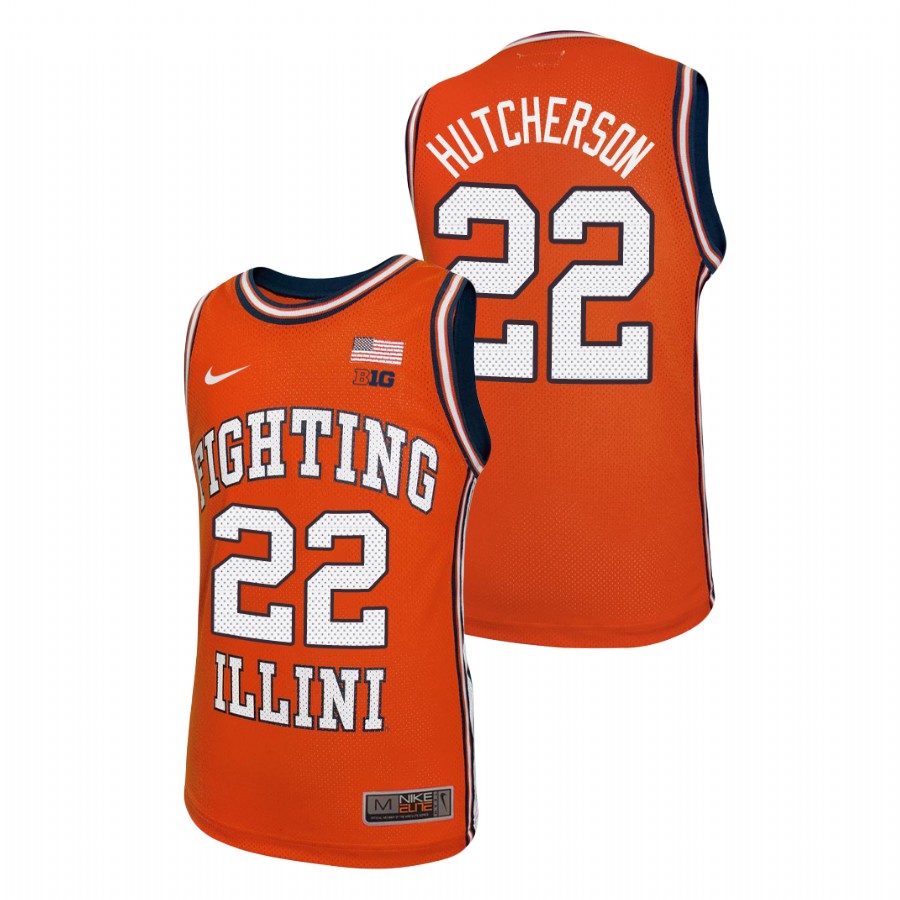 Youth Illinois Fighting Illini Austin Hutcherson Replica Jersey Orange