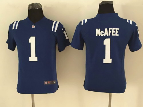 Youth Indianapolis Colts #1 Pat McAfee Nike Blue Game Stitched Jersey
