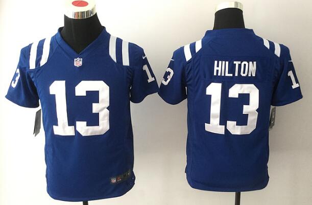 Youth Indianapolis Colts #13 T.Y. Hilton Royal Blue Team Color Nike Game Football Stitched Jersey