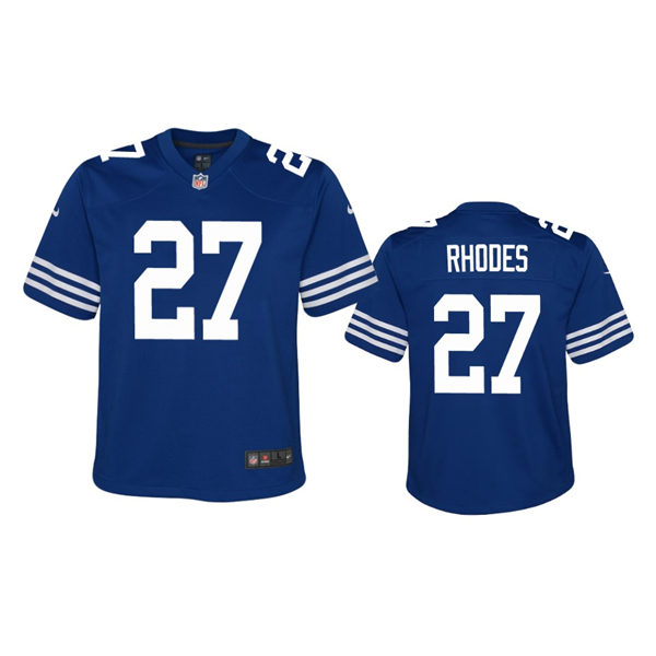 Youth Indianapolis Colts #27 Xavier Rhodes Nike Royal Alternate Retro Vapor Limited Jersey