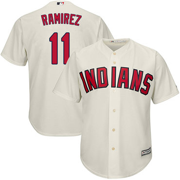 Youth Indians #11 Jose Ramirez Cream Alternate Stitched Youth Baseball Jersey