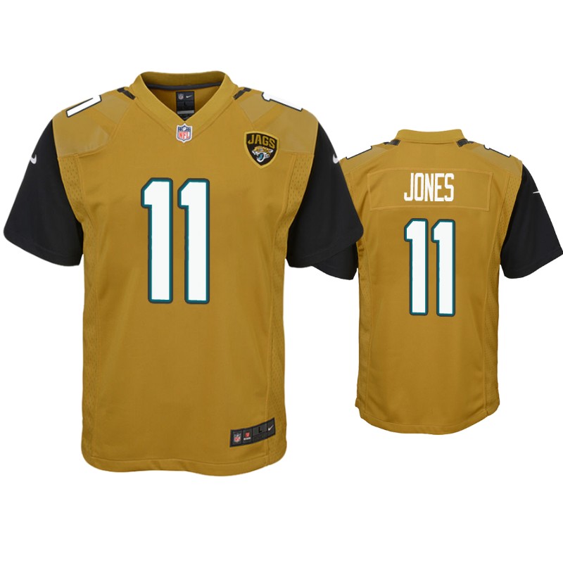 Youth Jacksonville Jaguars #11 Marvin Jones Nike Bold Gold Color Rush Jersey