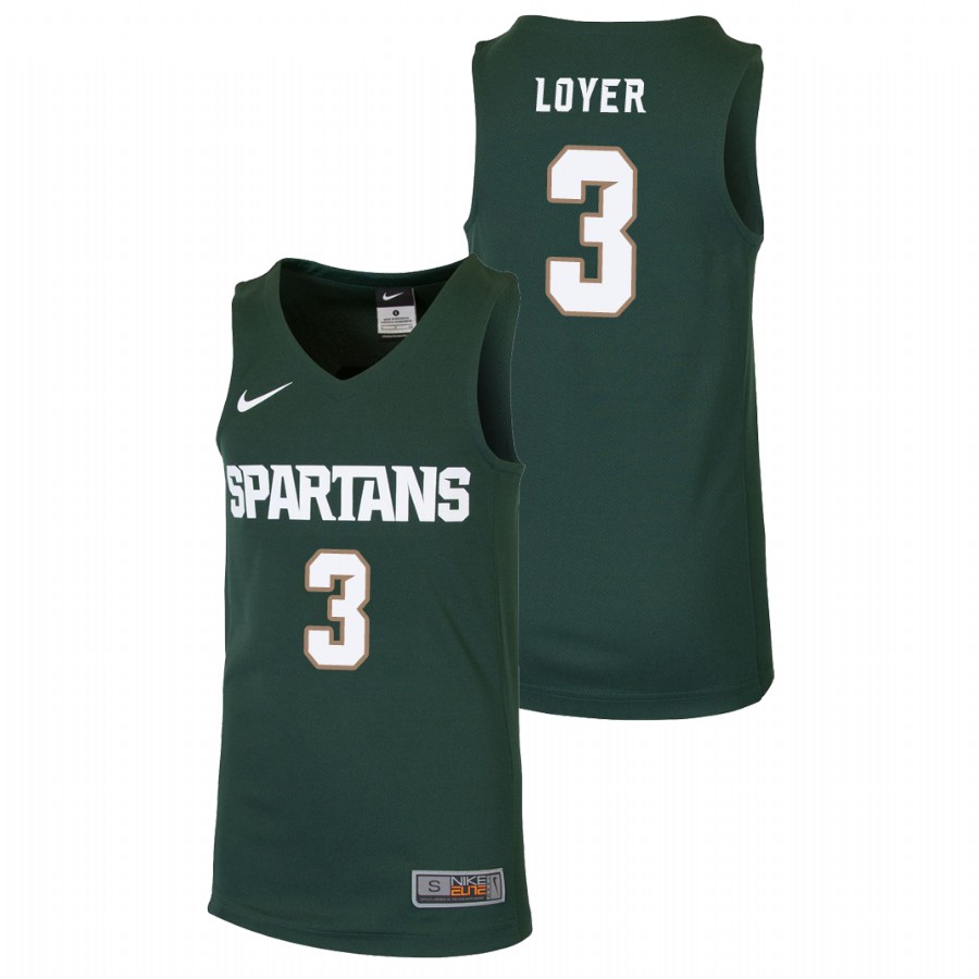 Youth Jersey Michigan State Spartans Green Foster Loyer Basketball Replica Jersey
