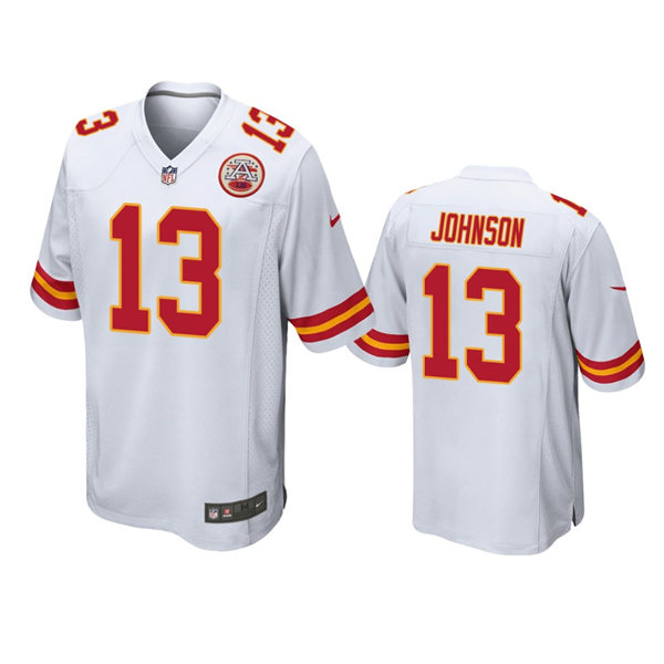 Youth Kansas City Chiefs #13 Nazeeh Johnson White Stitched Limited Jersey