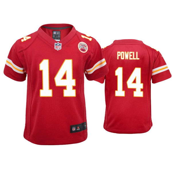 Youth Kansas City Chiefs #14 Cornell Powell Nike Red Limited Jersey