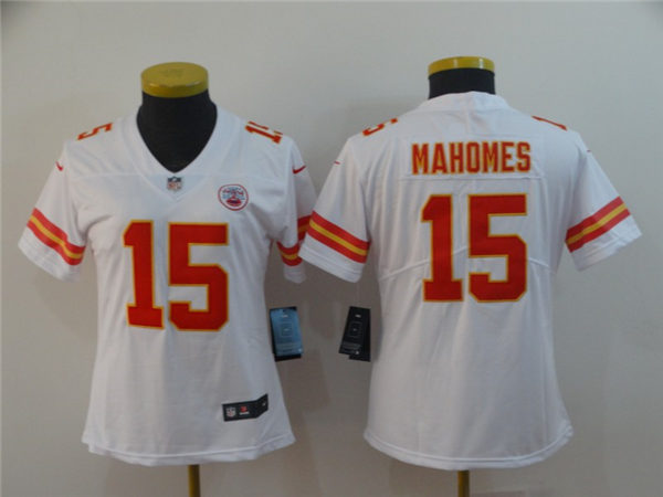 Youth Kansas City Chiefs #15 Patrick Mahomes Nike White Game Jersey