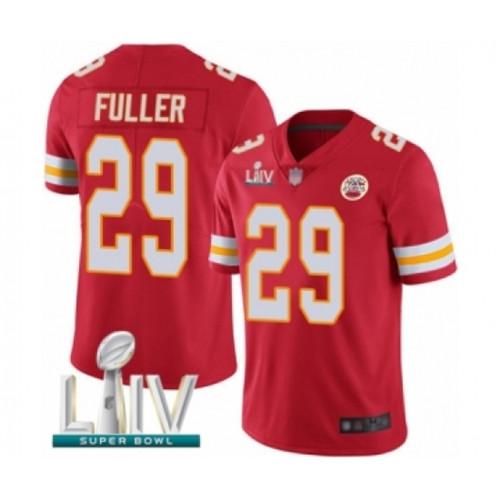 Youth Kansas City Chiefs #29 Kendall Fuller Red Team Color Vapor Untouchable Limited Player Super Bowl LIV Bound Football Jersey