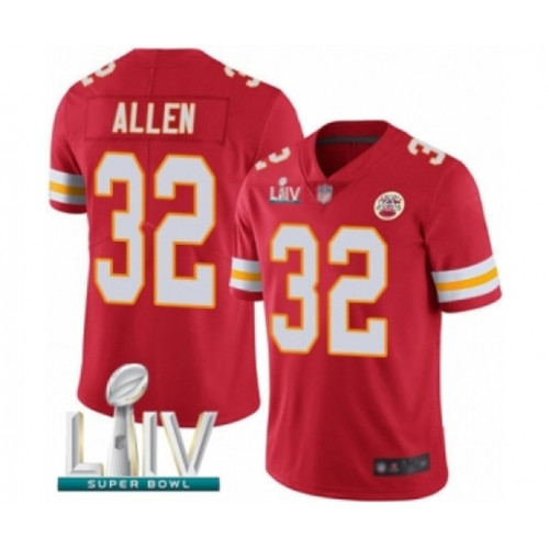 Youth Kansas City Chiefs #32 Marcus Allen Red Team Color Vapor Untouchable Limited Player Super Bowl LIV Bound Football Jersey