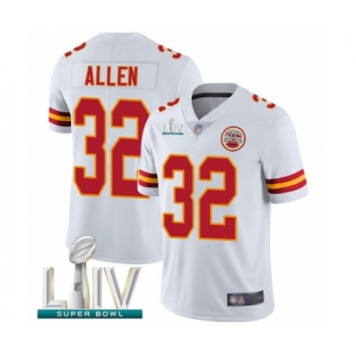 Youth Kansas City Chiefs #32 Marcus Allen White Vapor Untouchable Limited Player Super Bowl LIV Bound Football Jersey