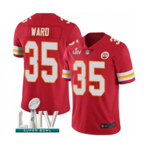 Youth Kansas City Chiefs #35 Charvarius Ward Red Team Color Vapor Untouchable Limited Player Super Bowl LIV Bound Football Jersey