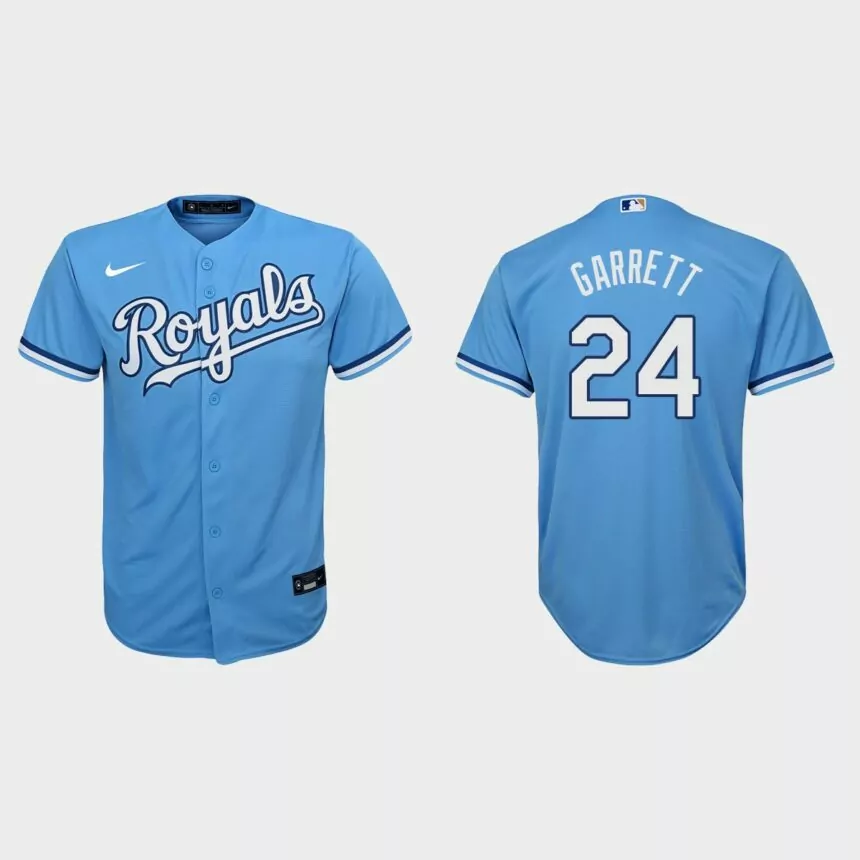 Youth Kansas City Royals Amir Garrett Light Blue Replica Jersey
