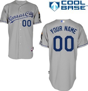 Youth Kansas City Royals Customized Gray Jersey
