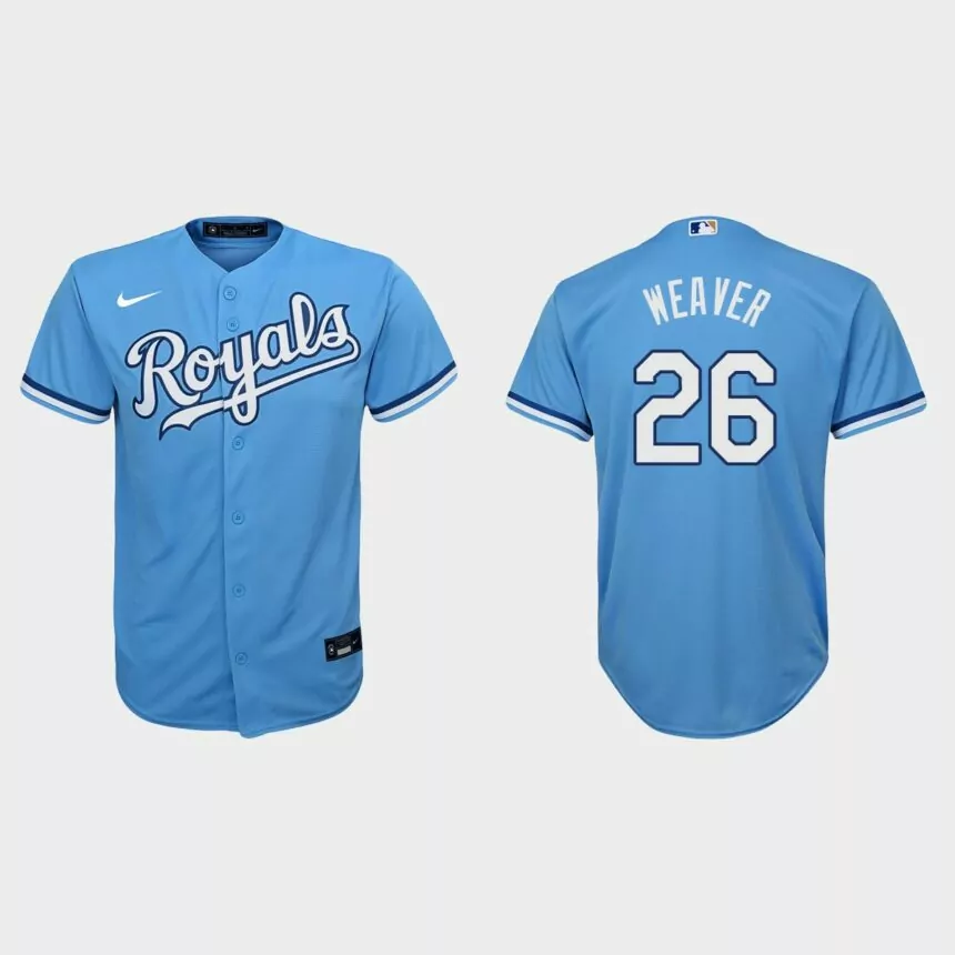 Youth Kansas City Royals Luke Weaver Light Blue Replica Jersey