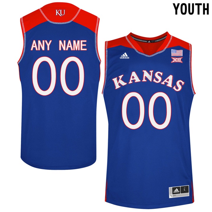 Youth Kansas Jayhawks Custom Jersey