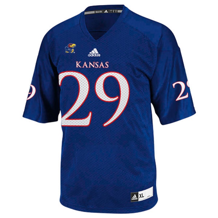 Youth Kansas Jayhawks Royal Blue NCAA Football Jersey