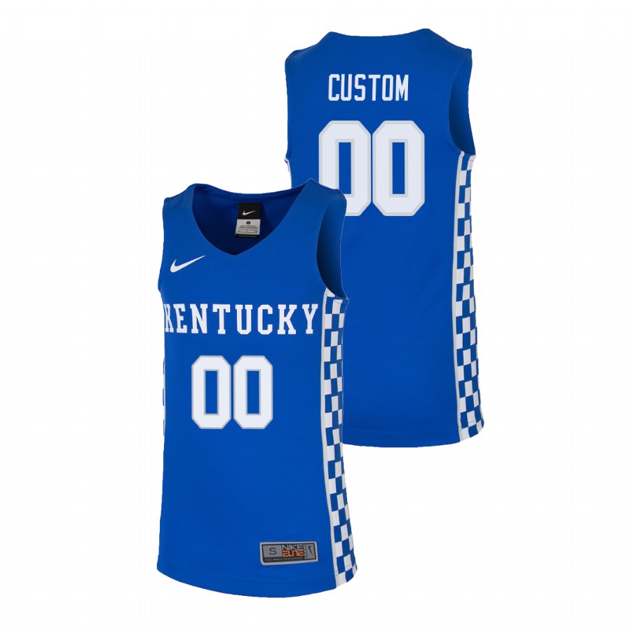Youth Kentucky Wildcats Custom College Basketball Jersey Royal
