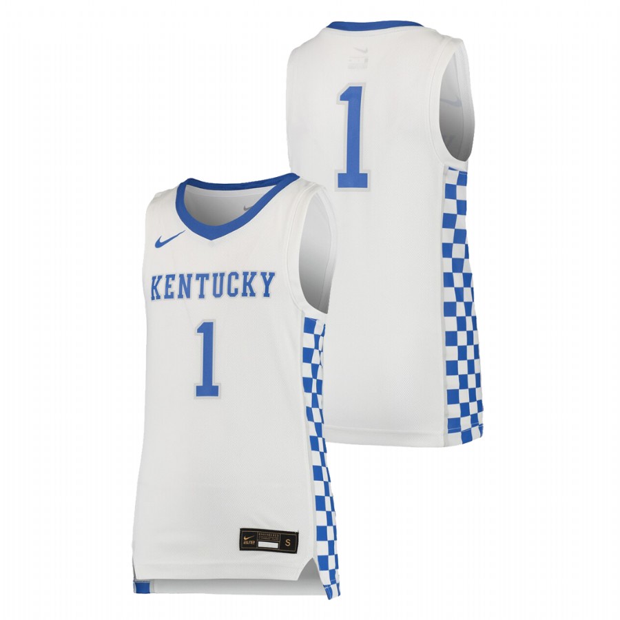 Youth Kentucky Wildcats White Basketball Replica Jersey