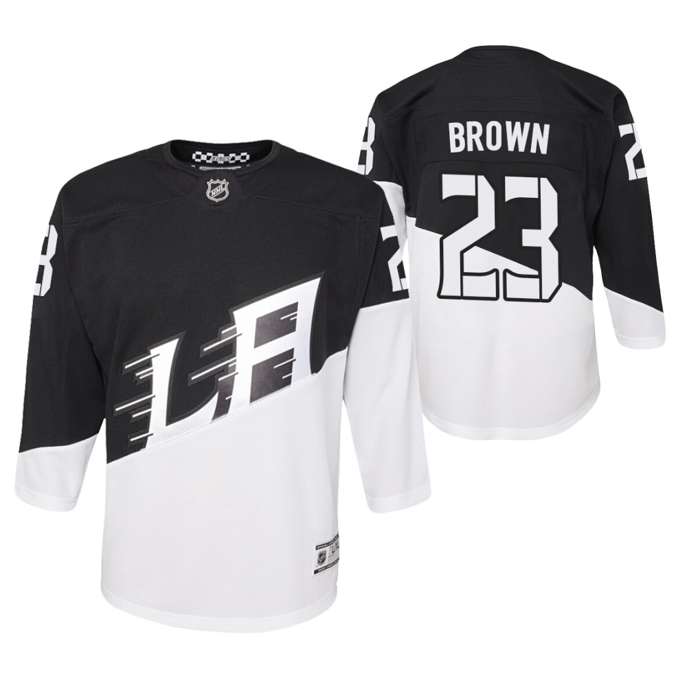 Youth Kings #23 Dustin Brown Black 2020 Stadium Series Premier Player Jersey