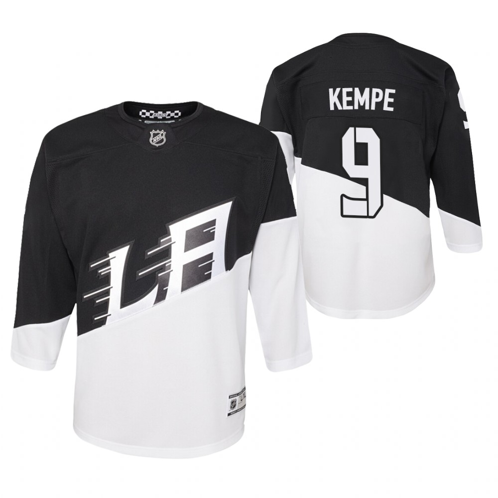 Youth Kings #9 Adrian Kempe Black 2020 Stadium Series Premier Player Jersey