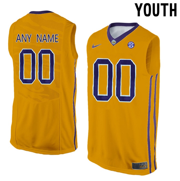 Youth LSU Tigers Custom Jersey