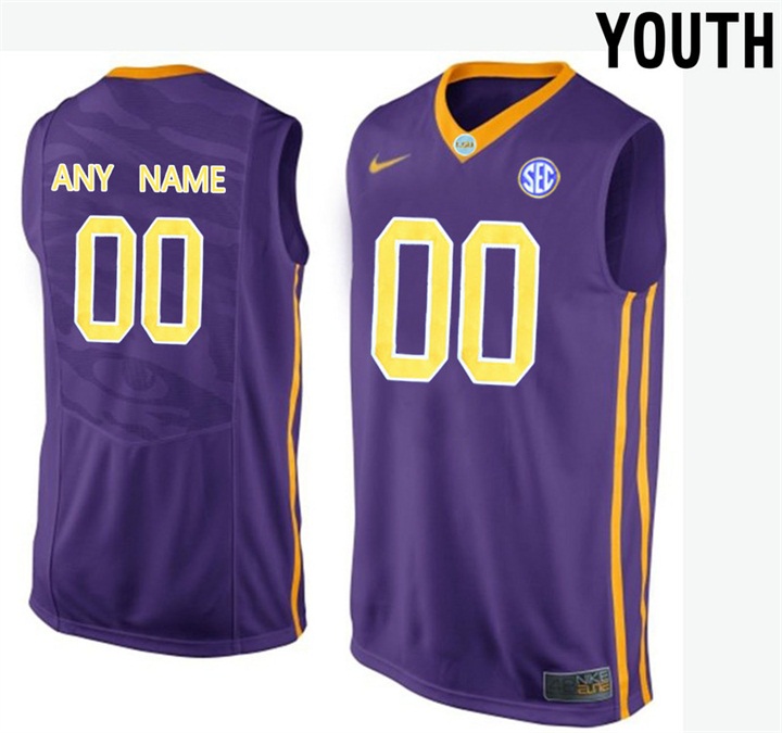 Youth LSU Tigers Custom Jersey1
