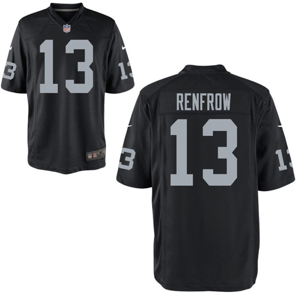 Youth Las Vegas Raiders #13 Hunter Renfrow Nike Black Vapor Limited Jersey