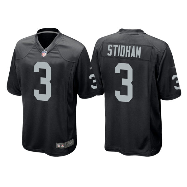 Youth Las Vegas Raiders #3 Jarrett Stidham Nike Black Limited Jersey