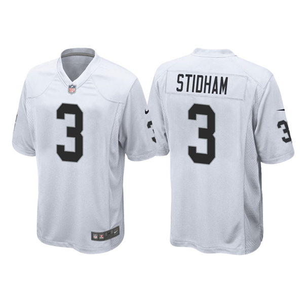 Youth Las Vegas Raiders #3 Jarrett Stidham Nike White Limited Jersey