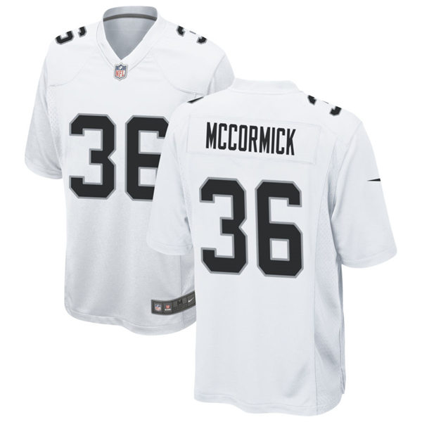 Youth Las Vegas Raiders #36 Sincere McCormick Nike White Limited Jersey