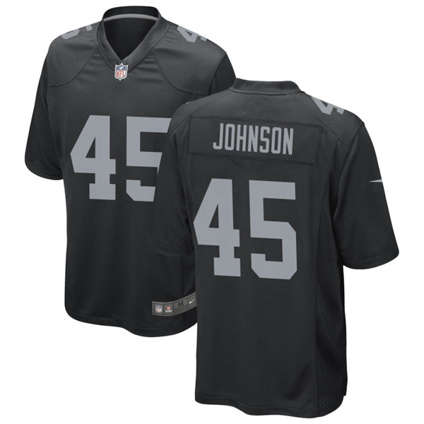 Youth Las Vegas Raiders #45 Jakob Johnson Nike Black Limited Jersey