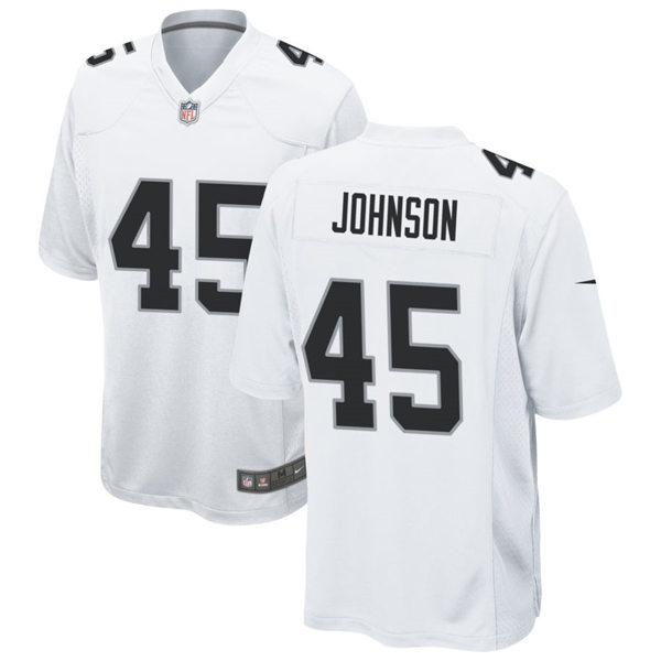 Youth Las Vegas Raiders #45 Jakob Johnson Nike White Limited Jersey