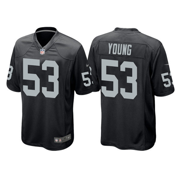 Youth Las Vegas Raiders #53 Kenny Young Nike Black Limited Jersey
