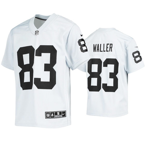Youth Las Vegas Raiders #83 Darren Waller Stitched Nike White Jersey
