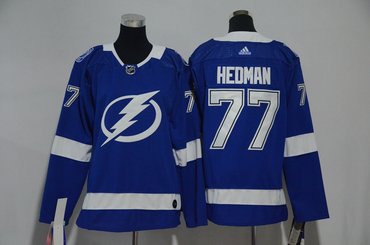 Youth Lightning 77 Victor Hedman Blue Youth Adidas Jersey
